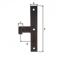 PENTURE T DROIT NOIR D14 35X4X240 PENTURE T DROIT NOIR D14 35X4X240